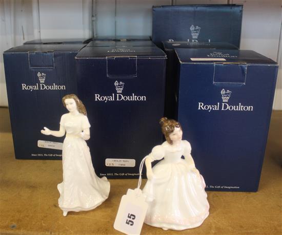 8 Royal Doulton figurines